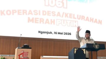Presiden Prabowo Subianto Saat menghadiri peresmian Koperasi Desa Merah Putih di Nganjuk, Jawa Timur (Foto: BPMI Setpres/Cahyo)