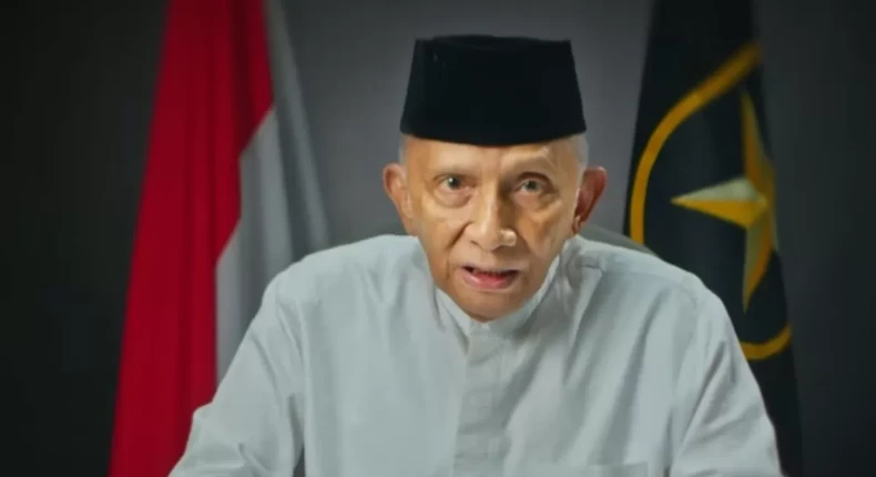 Tangkapan layar dari video di kanal YouTube Amien Rais Official