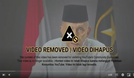 Tak Bisa Diakses Lagi, Komdigi Takedown Video Amien Rais soal ‘Skandal Istana’