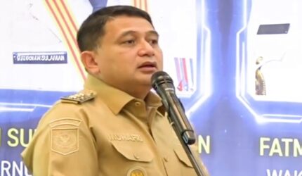 Tangkapan layar video Wali Kota Makassar, Munafri Arifuddin saat menghadiri konferensi PWI Sulsel di Fajar Graha Pena