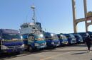 Sejumlah kendaraan yang diamankan Ditreskrimsus Polda Sulsel ditampilkan saat konferensi pers pengungkapan kasus penyalahgunaan BBM dan LPG subsidi di Dermaga Pelabuhan Makassar, Selasa (2/6/2026).