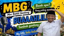 Caption lagu “Mas Bahlil Ganteng” yang viral di media sosial dan menarik perhatian Menteri ESDM Bahlil Lahadalia. (Visual AI)