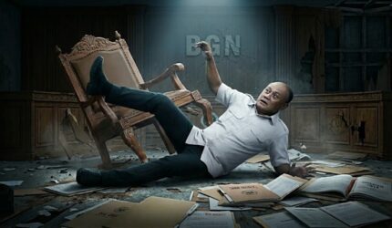 Ilustrasi kursi jabatan Kepala Badan Gizi Nasional (BGN) yang ditinggalkan Dadan Hindayana setelah dicopot dari jabatannya. (Visual AI)