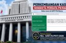 Ilustrasi Gedung Mahkamah Agung RI dipadukan dengan tangkapan layar Sistem Informasi Penelusuran Perkara (SIPP) PN Maros yang menampilkan data perkara perdata yang kini berproses di tingkat kasasi.