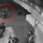 Tangkapan layar rekaman CCTV yang memperlihatkan area parkir sebuah warkop di Jalan AP Pettarani, Kecamatan Panakkukang, Makassar, lokasi dugaan pencurian helm yang viral di media sosial.