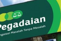 Logo Pegadaian sebagai ilustrasi layanan gadai emas.
