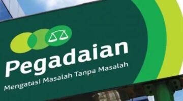 Logo Pegadaian sebagai ilustrasi layanan gadai emas.