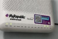 Modem internet MyRepublic di rumah pelanggan. Sejumlah pengguna di Makassar mengeluhkan gangguan koneksi yang sering “sekarat” 