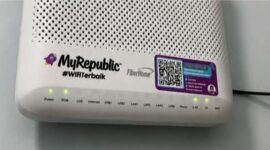 Modem internet MyRepublic di rumah pelanggan. Sejumlah pengguna di Makassar mengeluhkan gangguan koneksi yang sering “sekarat” 