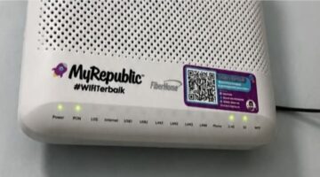 Modem internet MyRepublic di rumah pelanggan. Sejumlah pengguna di Makassar mengeluhkan gangguan koneksi yang sering “sekarat” 
