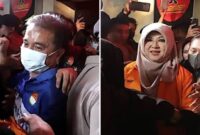Foto kolase – Roy Suryo dan dr Tifa saat digiring oleh Polda Metro Jaya 