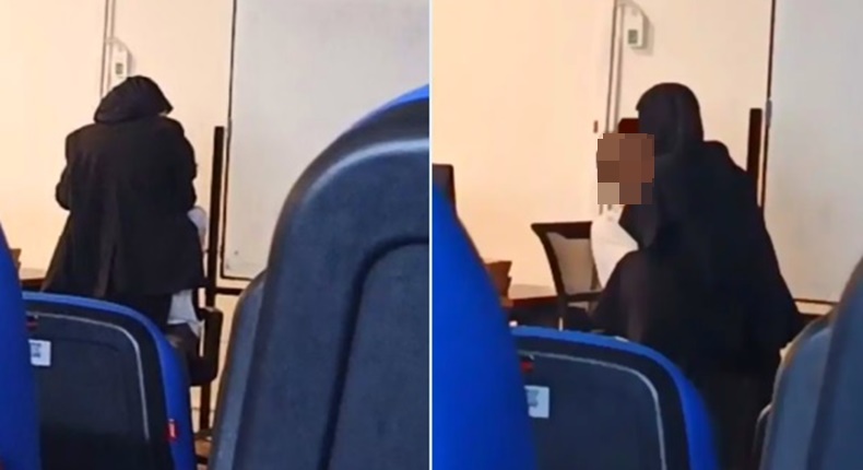 Tangkapan layar video yang diduga memperlihatkan dua mahasiswa Universitas Airlangga (Unair) terlibat tindakan asusila (foto kolase).