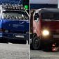 Truk pelangsir dengan tandon besar diduga leluasa menguras solar subsidi di SPBU Ujung Bulu menggunakan modus barcode ganda (Foto kolase)