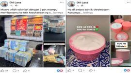 Tangkapan layar akun facebook owner Dhi Lana (Foto kolase)