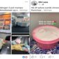 Tangkapan layar akun facebook owner Dhi Lana (Foto kolase)