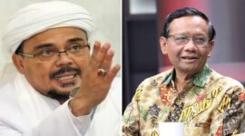 Habib Rizieq Shihab dan Mahfud MD (Foto kolase)