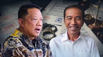 Eks Jaksa Agung Muda Bidang Tindak Pidana Khusus (Jampidsus) Febrie Adriansyah dan Jokowi (Visual dibuat dengan AI)