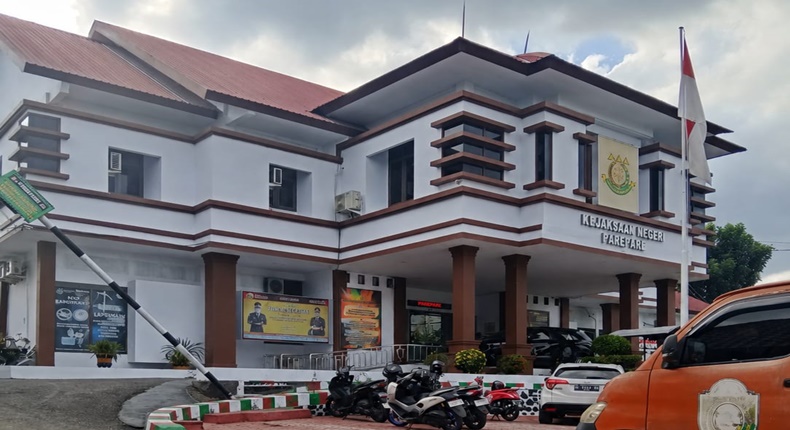 Gedung Kejaksaan Negeri (Kejari) Kota Parepare, Sulawesi Selatan.