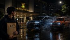 Ilustrasi seorang pelajar membawa dokumen laporan polisi di depan Polda Metro Jaya usai melaporkan dugaan penggelapan dua mobil mewah yang disebut bermula dari janji pencairan pinjaman Rp1,5 miliar. (Visual AI)
