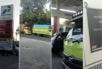 Foto dokumentasi menunjukkan suasana antrean truk di SPBU KM 3 Lapadde, Parepare, dan tampilan dispenser saat pengisian solar subsidi. Fenomena antrean yang berlangsung beberapa hari terakhir menjadi perhatian karena muncul dugaan praktik pelangsiran BBM bersubsidi. 