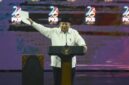 Prabowo Subianto berpidato pada peringatan Hari Lahir ke-28 PKB di Jakarta Convention Center. (Foto: ANTARA)