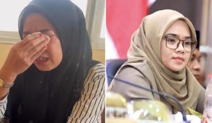 Staf sekretariat DPRD, Yuli Novita Sari (Kiri) dan Ketua DPRD Bone, Andi Tenri Walinonong (Kanan). (Foto kolase)