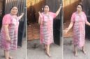 Tangkapan layar video viral yang memperlihatkan perdebatan antara Bu Haji dan seorang ketua RT mengenai pengelolaan sampah organik di Makassar (Foto kolase).