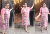 Tangkapan layar video viral yang memperlihatkan perdebatan antara Bu Haji dan seorang ketua RT mengenai pengelolaan sampah organik di Makassar (Foto kolase).