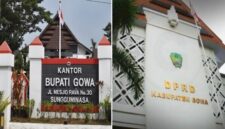 Kantor Bupati Gowa dan DPRD Gowa (Foto kolase)