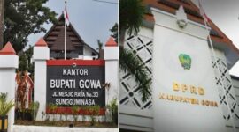 Kantor Bupati Gowa dan DPRD Gowa (Foto kolase)