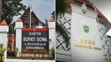 Kantor Bupati Gowa dan DPRD Gowa (Foto kolase)