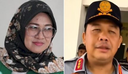 Bupati Gowa Sitti Husniah Talenrang dan Kadishub Gowa, Agus Salim Harahap (Foto kolase)