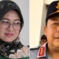 Bupati Gowa Sitti Husniah Talenrang dan Kadishub Gowa, Agus Salim Harahap (Foto kolase)