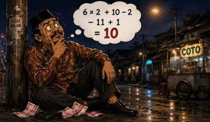 Dg Beddu Apes! Minta 5+5=10, Dikasih Jalan 6x2+10-2-11+1=10