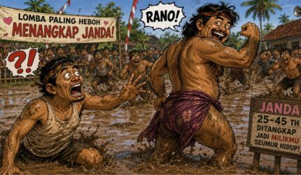 Lomba Paling Heboh "Menangkap Janda", Dg Jaka Sial Dapat Batangan