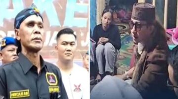 Tangkapan layar video Ketua Umum Ormas Gerakan Rakyat Indonesia Bersatu (GRIB) Jaya, Rosario de Marshall alias Hercules dan Habib Bahar bin Smith (Foto kolase)