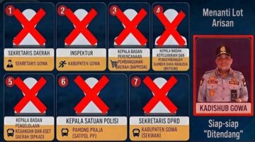 Tujuh pejabat Gowa yang sudah “disapu bersih” dari tugas sementara, sementara Kadishub Gowa masih menanti kepastian langkah berikutnya.