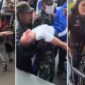 Situasi darurat saat sejumlah pelajar di Kabupaten Karo dievakuasi menggunakan brankar, digendong aparat dan warga, hingga didorong menggunakan kursi roda menuju fasilitas kesehatan menyusul insiden keracunan massal program MBG, Kamis (13/8/2026). (Tangkapan Layar Video/Foto Kolase)
