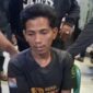 Pelaku berinisial MB (29) saat menjalani pemeriksaan di Mapolres Pinrang, Sulawesi Selatan, Sabtu (8/8/2026), setelah ditangkap terkait kasus tewasnya wanita berinisial IN (28) di sebuah indekos. (Foto : Ist)