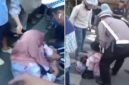 Kondisi di lokasi kecelakaan lalu lintas di perempatan Jalan Ahmad Yani, Watampone, Kabupaten Bone, yang melibatkan mobil yang dikemudikan seorang perwira polisi dengan sepeda motor. Insiden tersebut mengakibatkan seorang balita meninggal dunia (Foto kolase).