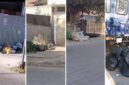 Potret tumpukan sampah rumah tangga di sejumlah titik di Kelurahan Borong, Kecamatan Manggala, Kota Makassar, yang disebut warga tidak diangkut selama lima hari. (Foto kolase)