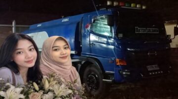 Dua putri pemilik RM Citra Padang Belopa, Agiska Citra Wulandari dan Silfayani, tewas dalam kecelakaan yang melibatkan truk tangki PT Bintang Terang 89 di Luwu. (Foto kolase)