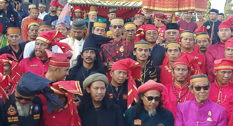 Apel Gelar Pasukan Kesultanan Gowa di Museum Balla Lompoa, Sungguminasa, Kabupaten Gowa, Sabtu (1/8/2026). Kegiatan ini menjadi bagian dari konsolidasi menjelang aksi penyampaian tuntutan pencabutan Perda Nomor 5 Tahun 2016 tentang Lembaga Adat Daerah kepada DPRD Gowa pada 5–6 Agustus 2026. (Foto: Ist)