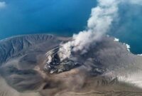 Abu Vulkanik Erupsi Gunung Anak Krakatau, Selat Sunda (Humas Kementerian ESDM)