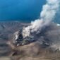 Abu Vulkanik Erupsi Gunung Anak Krakatau, Selat Sunda (Humas Kementerian ESDM)