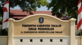 Kantor Dinas Pendidikan (Disdik) Kabupaten Takalar, Sulawesi Selatan. 