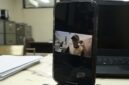 Tersangka kasus tanah, Hatta Hamzah saat dilakukan konfrontasi via video call dari Penyidik.