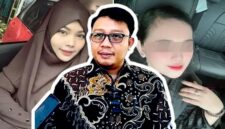 Foto kolase - Owner RA Skincare (kiri) Kuasa Hukum Owner RA Skincare, Wawan Nur Rewa (tengah), dan Owner Skincare AHA (kanan)