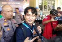 Manager Pertamina Fuel Terminal Parepare, Muh Agung Endriyanto, usai menghadiri konferensi pers pengungkapan penyalahgunaan niaga dan atau pengangkutan bahan bakar minyak jenis pertalite yang disubsidi pemerintah, di Mapolres Parepare, Selasa (15/9/2026).