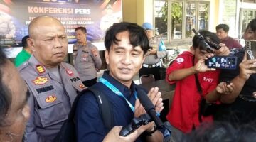 Manager Pertamina Fuel Terminal Parepare, Muh Agung Endriyanto, usai menghadiri konferensi pers pengungkapan penyalahgunaan niaga dan atau pengangkutan bahan bakar minyak jenis pertalite yang disubsidi pemerintah, di Mapolres Parepare, Selasa (15/9/2026).